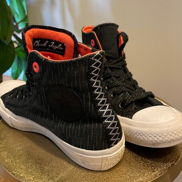 Converse Chuck Taylor All Star II Hi Shield | Reflective Black Lava, Size 5M/7W - Picture 8 of 9